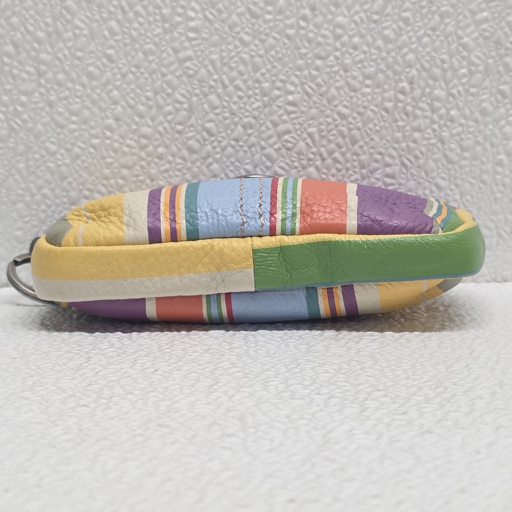 Fossil Weekender Multicolor Striped Printed Zip Pouch Wallet NWT - Picture 9 of 16